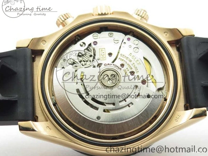 1224 Daytona 116515 Noob 1:1 Best Edition Chocolate Dial Lume Markers on Black Rubber Strap SA4130 (Free Extra Strap) V Stylish 2976